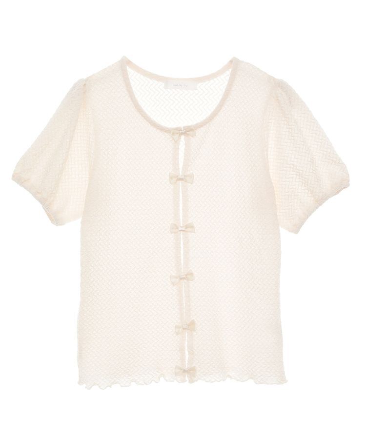 Green Parks「・swing by フロントリボンプルオーバー」|Tシャツ・カットソー|