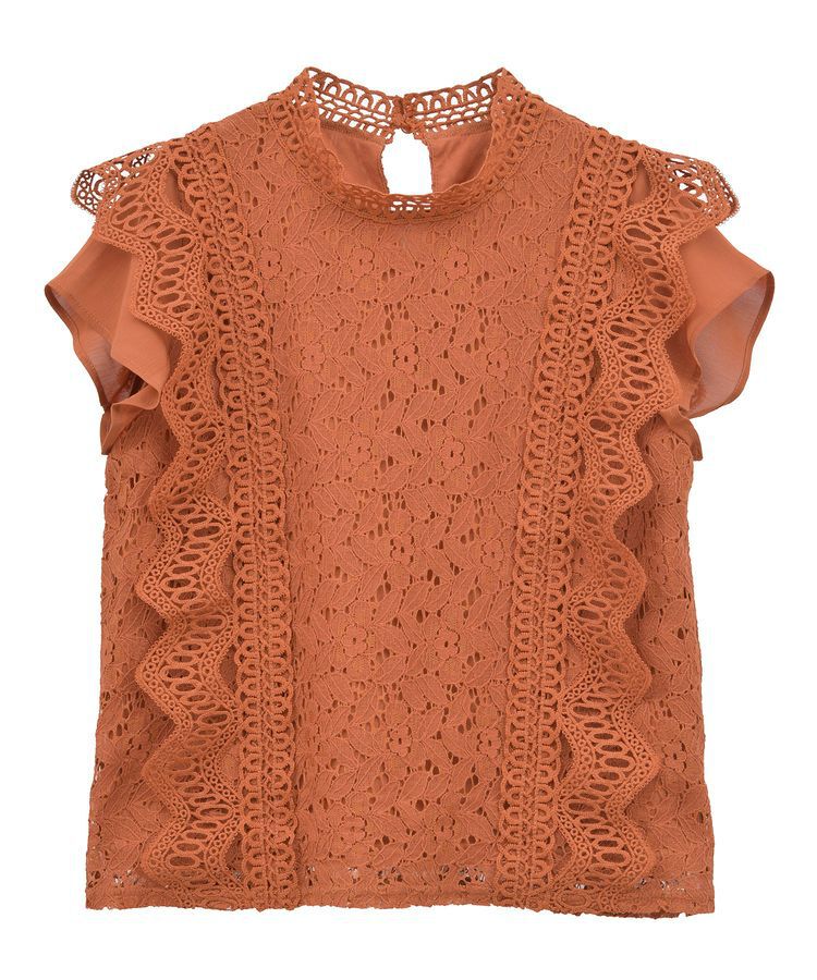 Green Parks「・Petit Fleur フレンチレーシーブラウス」|シャツ・ブラウス|