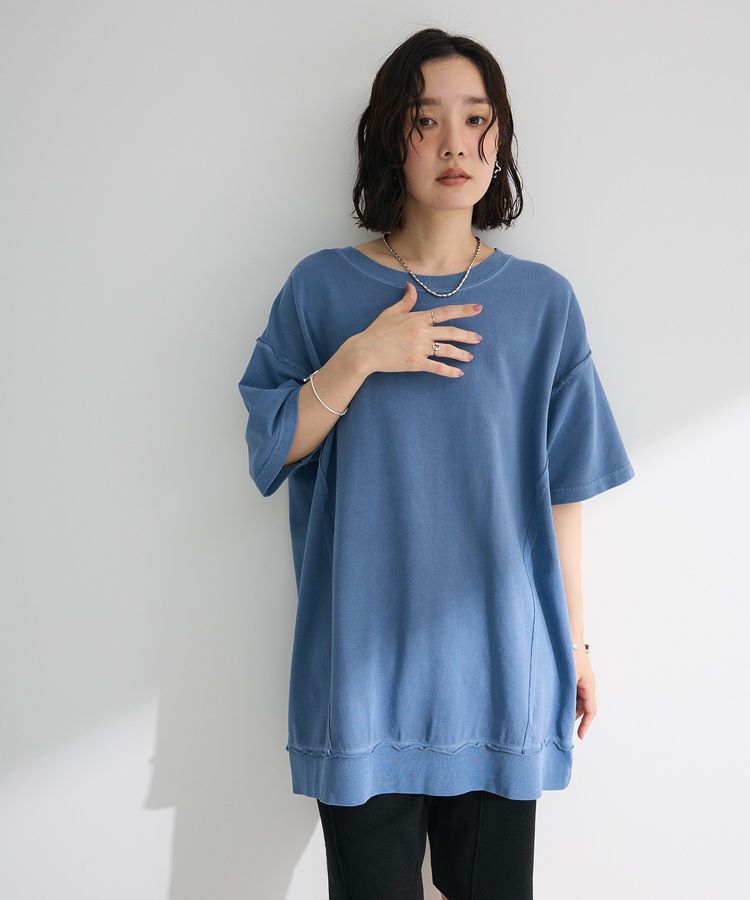 armonia「ピグメント裏毛切りっぱなしチュニック」|チュニック|