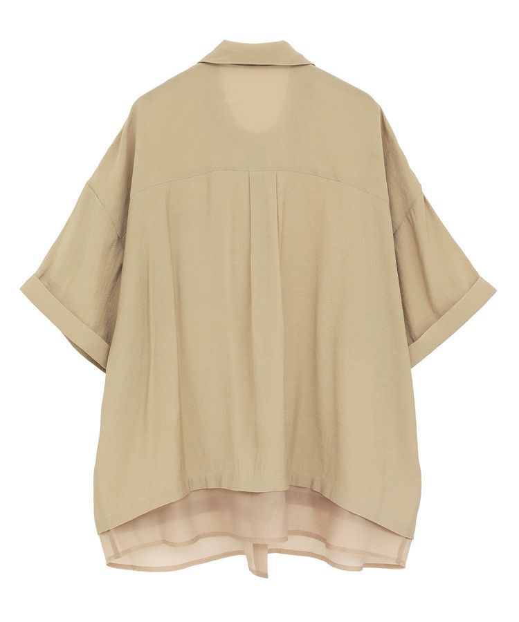 Green Parks「裾レイヤードショートスリーブシャツ」|シャツ・ブラウス|