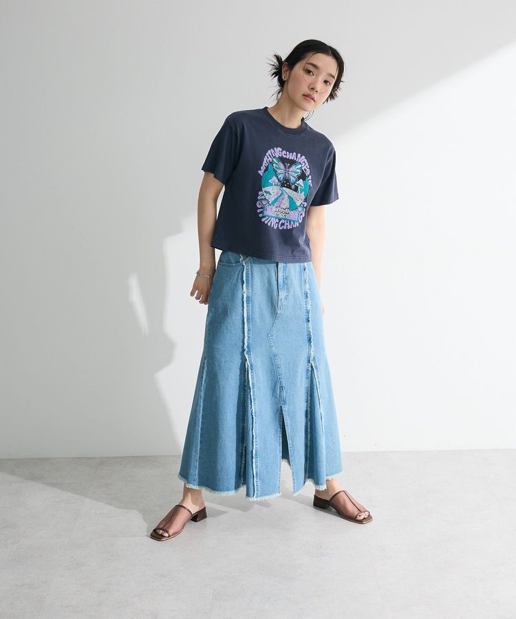 Green Parks「・DOUBLE FLAGS ヴィンテージライクプリントT」|Tシャツ・カットソー|