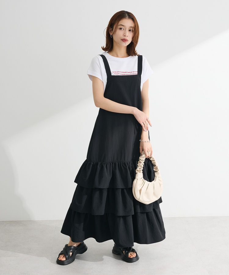 Green Parks「・swing by フレンチスリーブ刺繍TEE」|Tシャツ・カットソー|