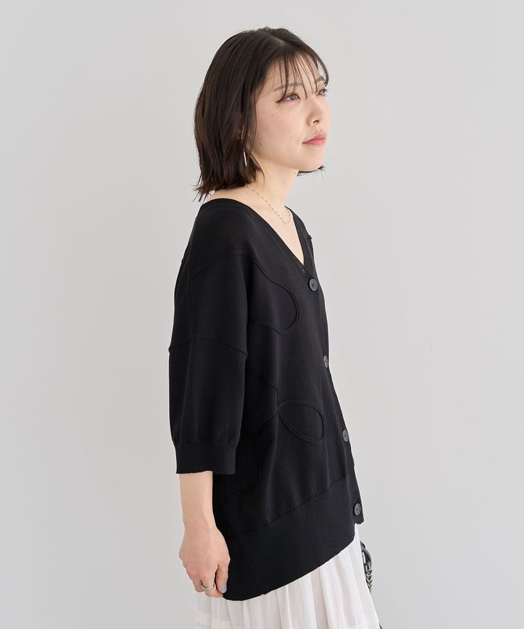 armonia「刺繍コードVネックフレンチカーディガン」|カーディガン|