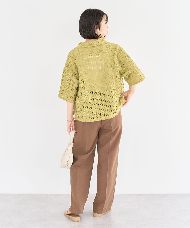 Green Parks「インド綿 衿付きレースシャツ」|シャツ・ブラウス|