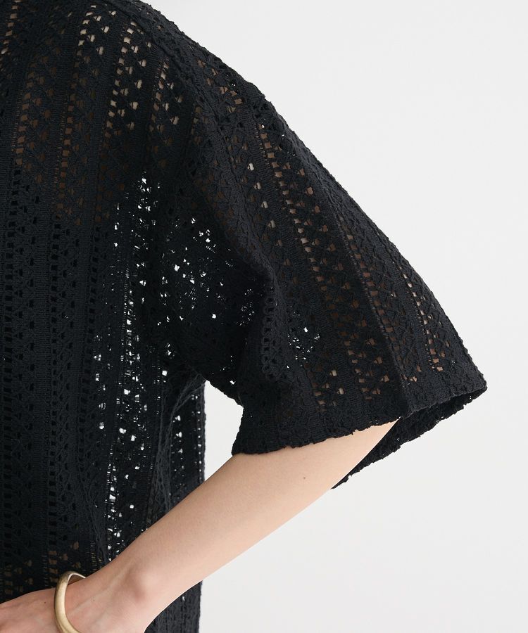 Green Parks「インド綿 衿付きレースシャツ」|シャツ・ブラウス|