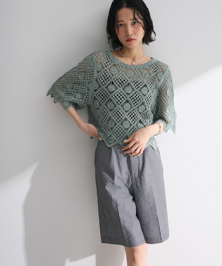 Green Parks「・SUGAR SPOON クロシェプルオーバー」|ニット・セーター|