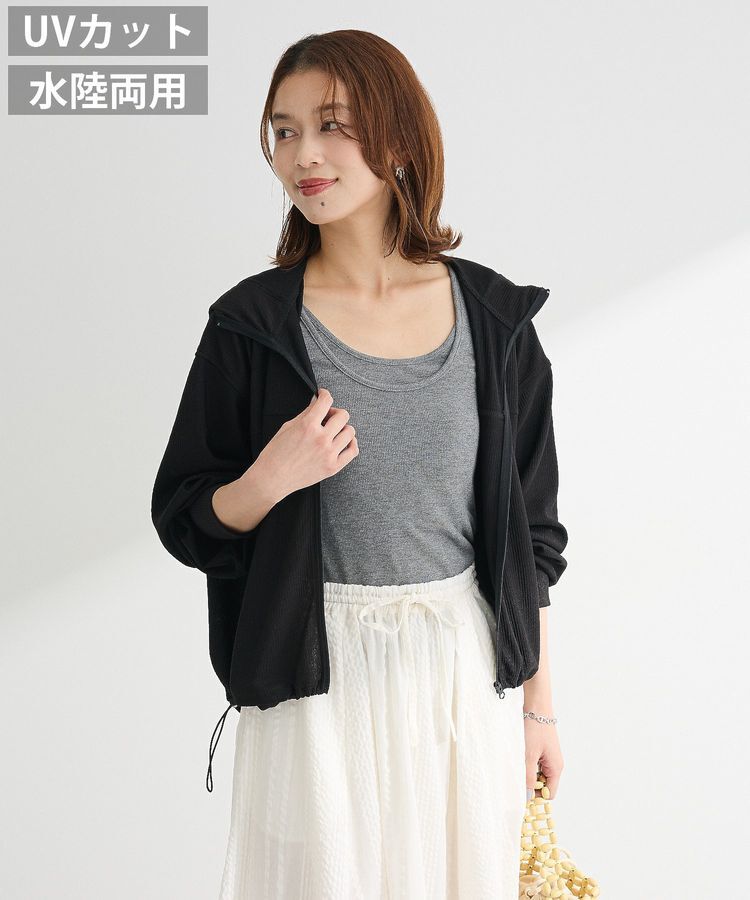 Green Parks「ライトZIPパーカー」|カーディガン|Black