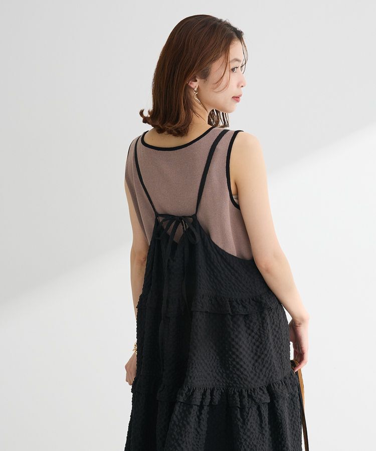 Green Parks「・Petit Fleur フリルティアードキャミワンピ」|ワンピース|