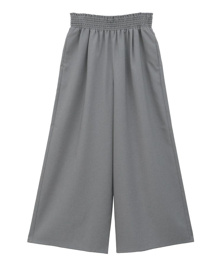 Green Parks「麻調ウエストギャザーフレアワイドパンツ」|その他|