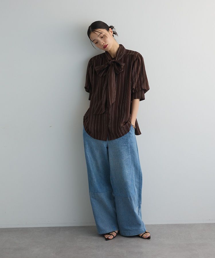 AnriettMusee「2WAYボウタイバルーンスリーブブラウス」|シャツ・ブラウス|