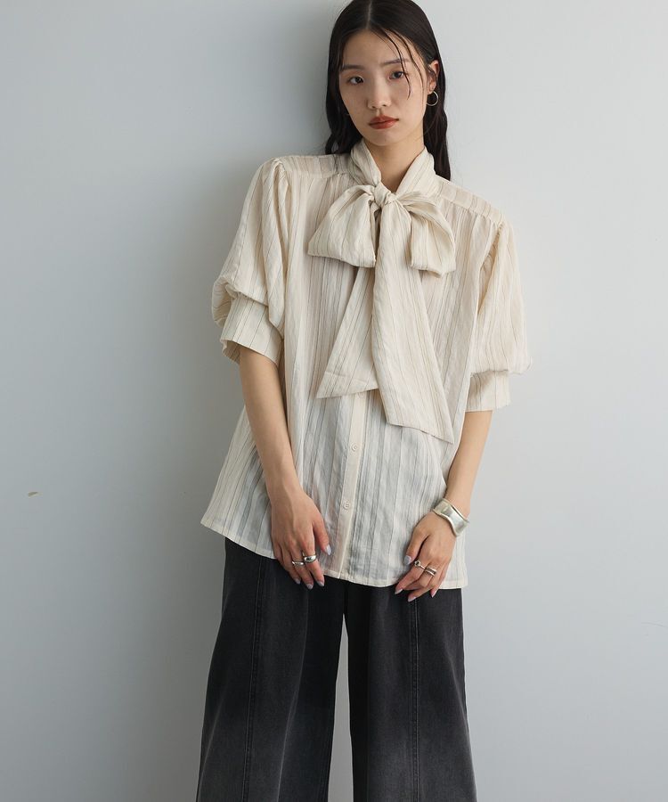 AnriettMusee「2WAYボウタイバルーンスリーブブラウス」|シャツ・ブラウス|