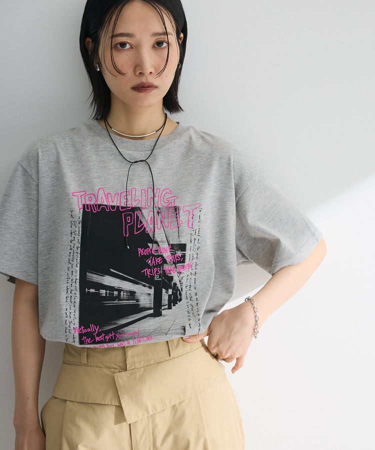 Green Parks「・DOUBLE FLAGS フォトプリントTEE」|Tシャツ・カットソー|
