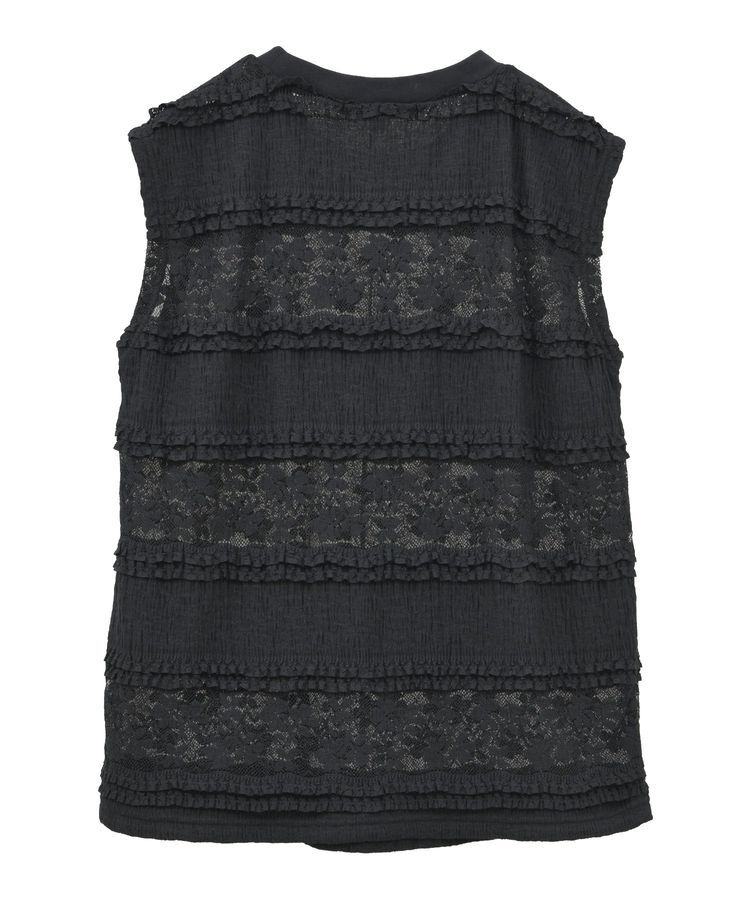 Green Parks「・SUGAR SPOON フリルレースノースリーブ」|Tシャツ・カットソー|