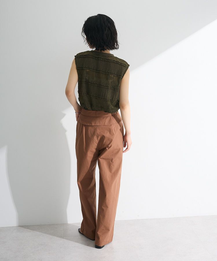 Green Parks「・SUGAR SPOON フリルレースノースリーブ」|Tシャツ・カットソー|