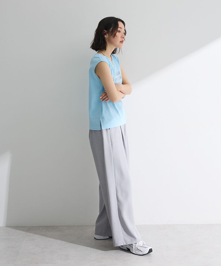 Green Parks「ノースリーブフェミニンロゴプルオーバー」|Tシャツ・カットソー|