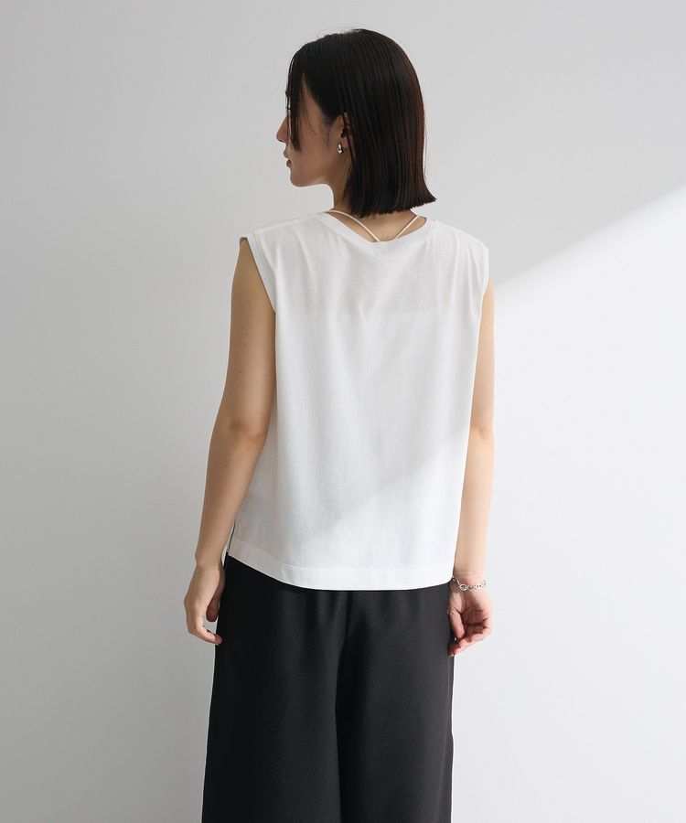 Green Parks「ノースリーブフェミニンロゴプルオーバー」|Tシャツ・カットソー|