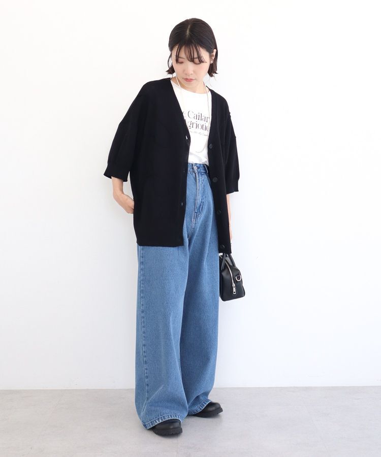 Green Parks「刺繍コードVネックカーディガン」|カーディガン|