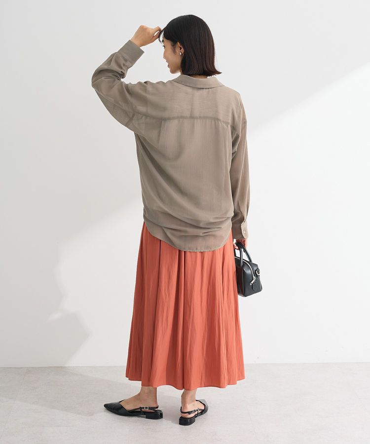 Green Parks「カシュクールシアーシャツ」|シャツ・ブラウス|