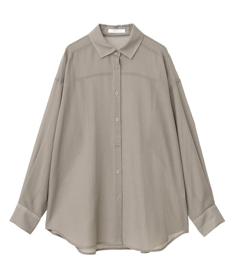 Green Parks「カシュクールシアーシャツ」|シャツ・ブラウス|