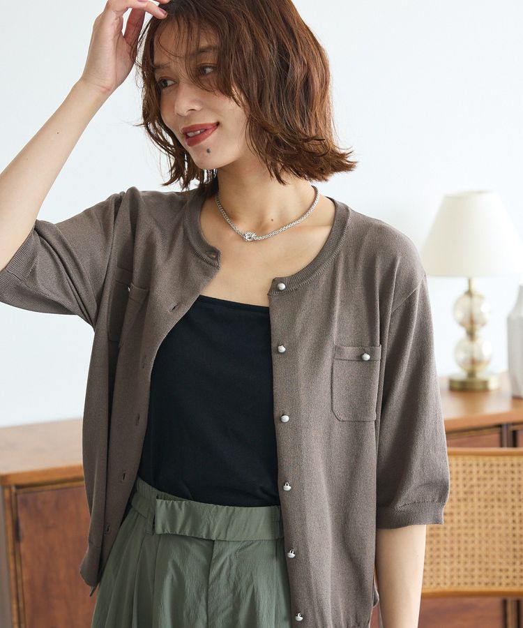 Green Parks「コンパクトポケットカーディガン」|カーディガン|Gray