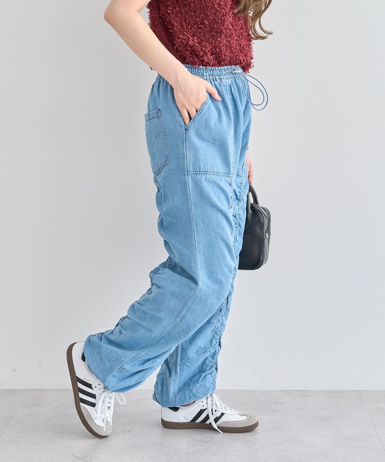 Green Parks「・SUGAR SPOON デニムギャザーパンツ」|デニム|