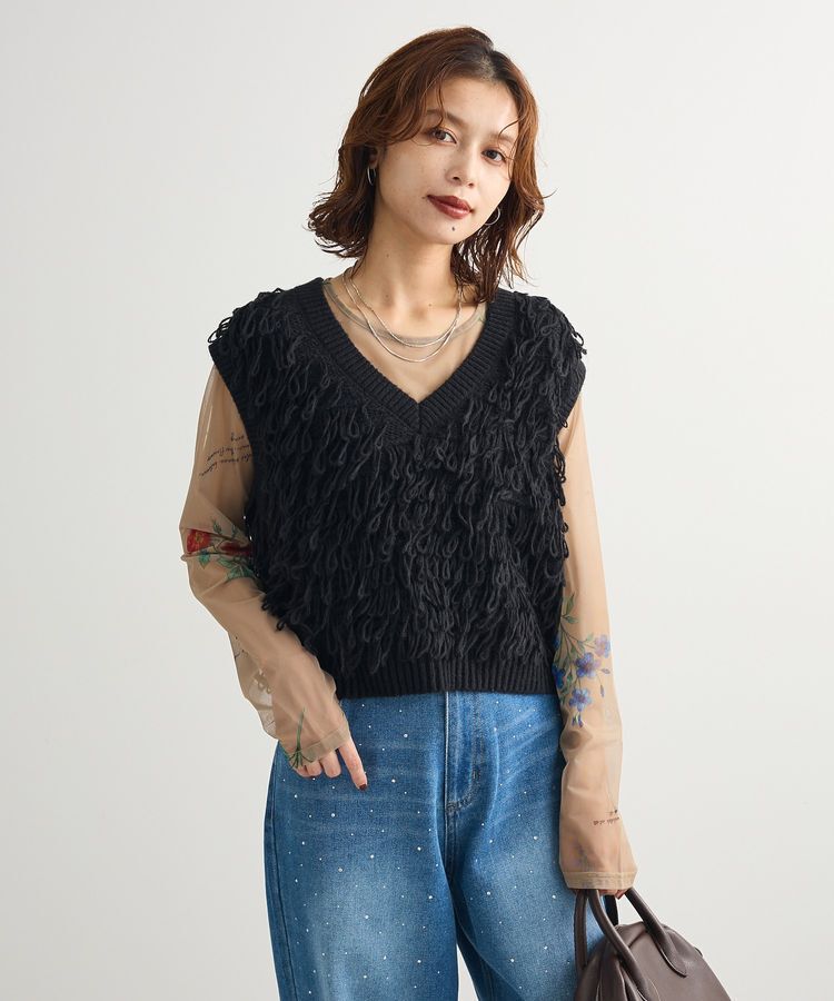 Green Parks「・SUGAR SPOON フラワーptシアーロンTEE」|Tシャツ・カットソー|