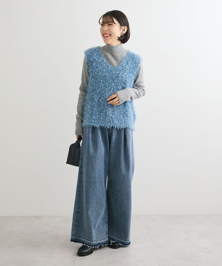 Green Parks「フェザーヤーンニットベスト」|ベスト・ジレ|