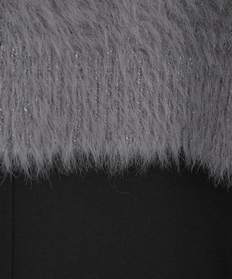 Green Parks「SET2点ラメフェザーベスト+ミニ裏毛ワンピース」|ワンピース|