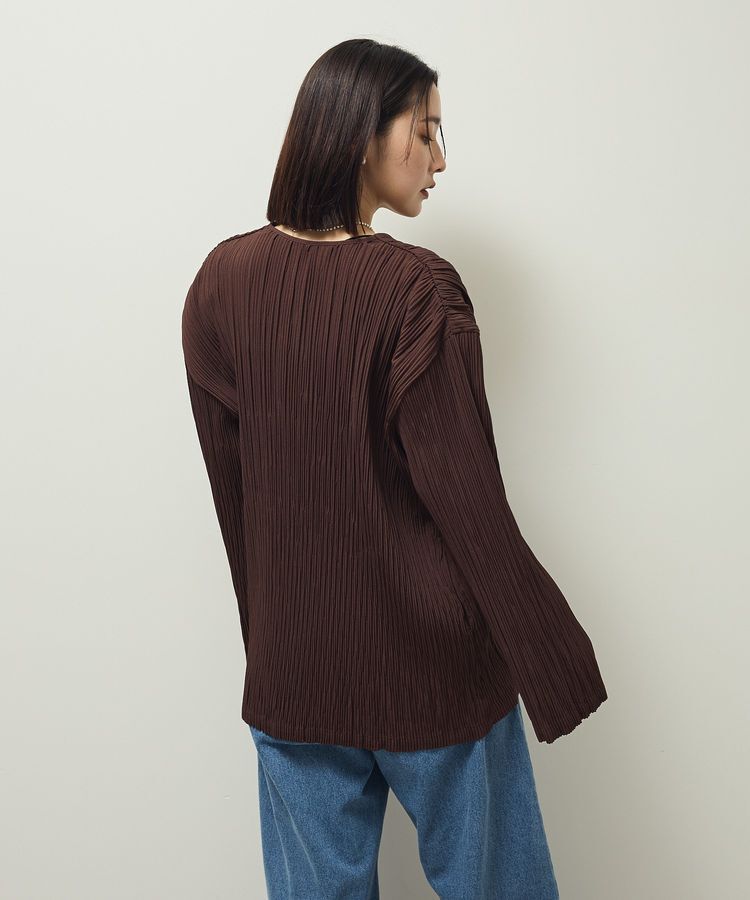 Green Parks「・ELENCARE DUE プリーツノーカラージャケット」|テーラードジャケット|