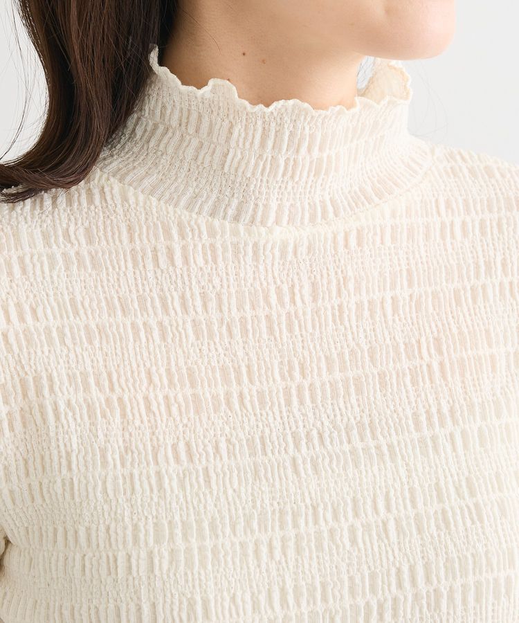 Green Parks「・Petit Fleur ジャガードハイネックロンTEE」|Tシャツ・カットソー|