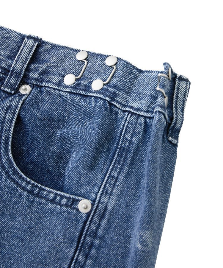 Green Parks「・SUGAR SPOON タックデニムワイドパンツ」|デニム|