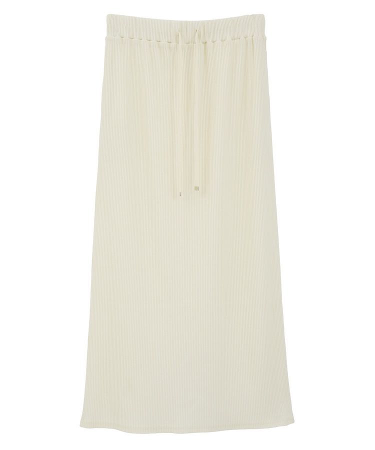Green Parks「楽ちんIラインリブスカート」|タイト|