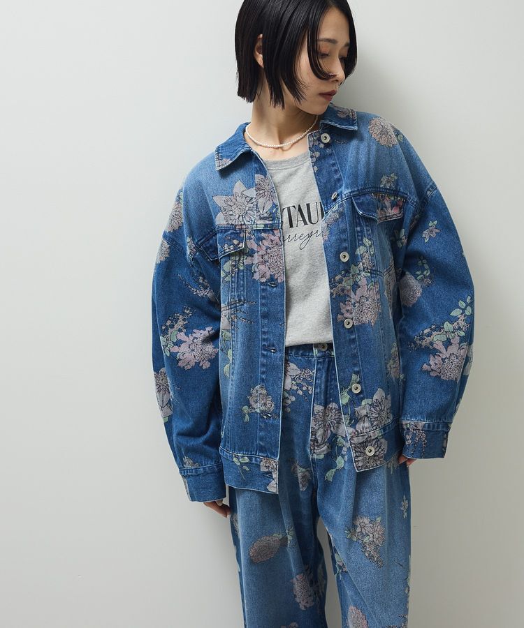 Green Parks「・SUGAR SPOON フラワーptオーバーGジャン」|テーラードジャケット|