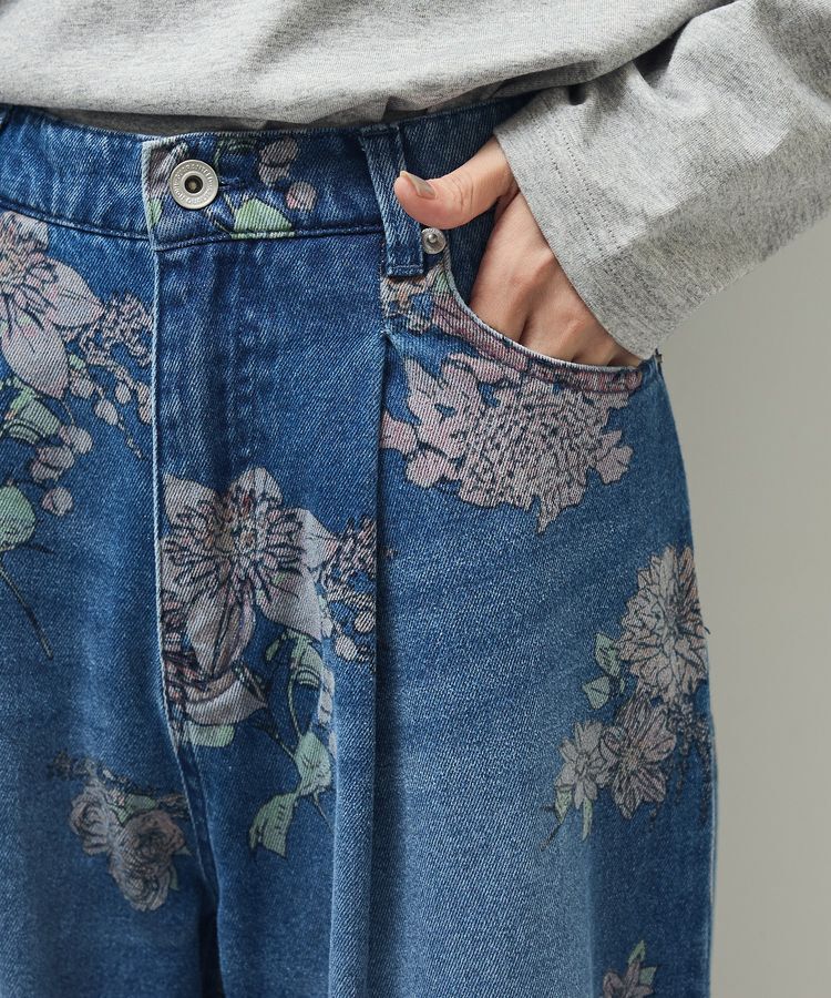 Green Parks「・SUGAR SPOON フラワーptデニムパンツ」|デニム|