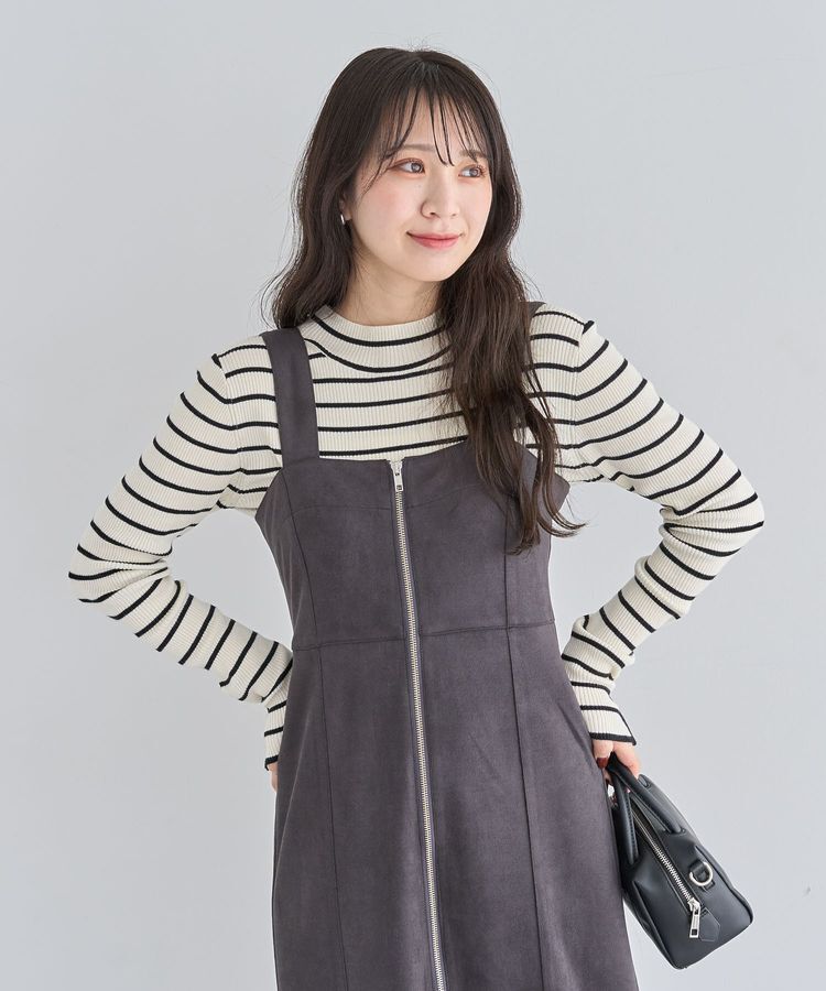 Green Parks「袖口金釦リブニットプルオーバー」|ニット・セーター|