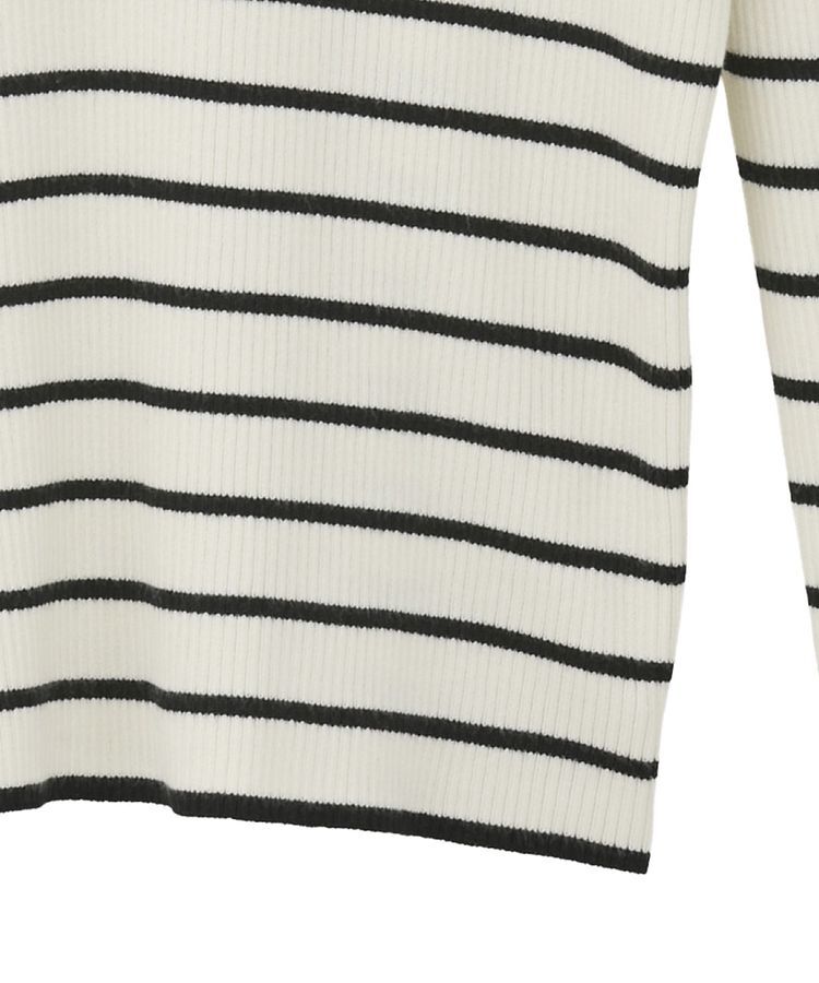 Green Parks「袖口金釦リブニットプルオーバー」|ニット・セーター|