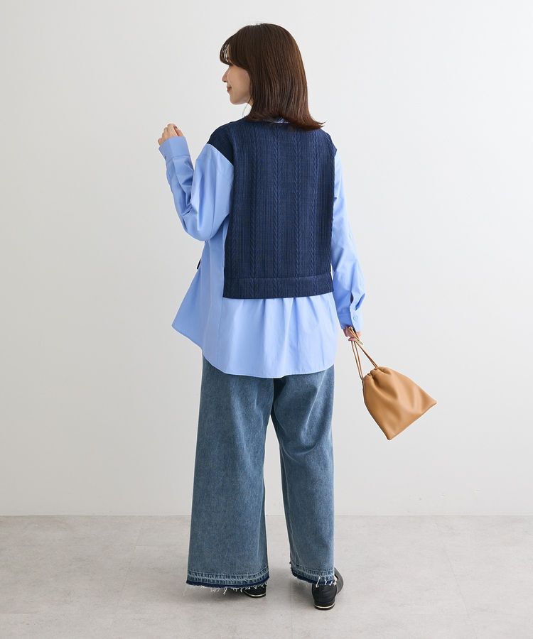 Green Parks「カットモールドッキングシャツチュニック」|チュニック|