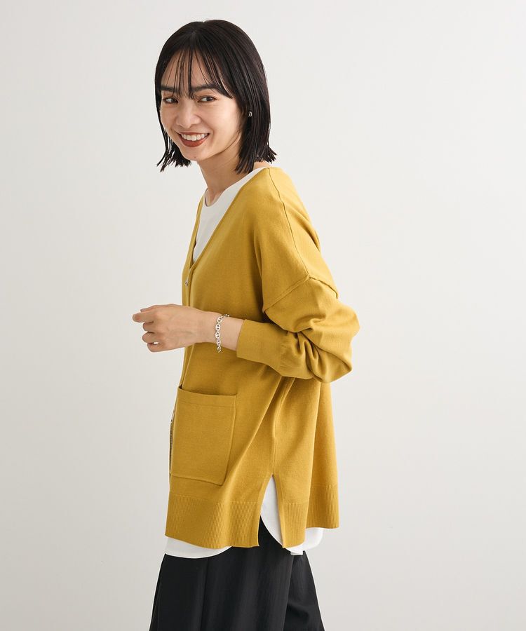 Green Parks「アンチピリングゆるzipカーディガン」|カーディガン|