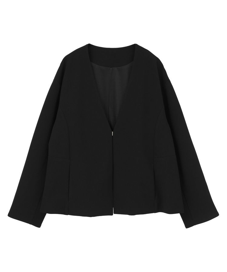 Green Parks「O.洗えてストレッチ ノーカラージャケット」|テーラードジャケット|