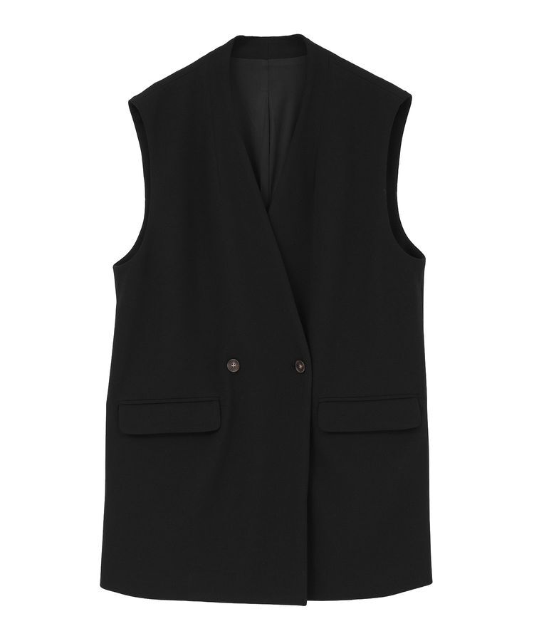 Green Parks「O.洗えてストレッチ Wボタンベスト」|ベスト・ジレ|