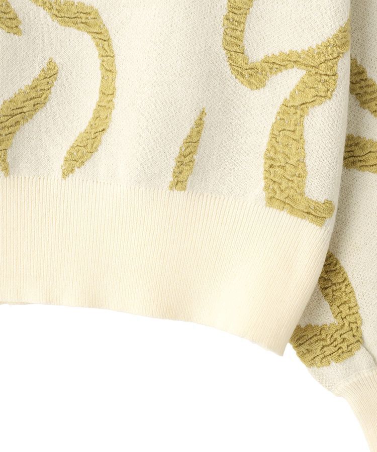 YECCA VECCA「アート柄ふくれジャガードニット」|ニット・セーター|