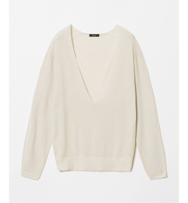 allureville「ディープV ネックレイヤードプルオーバー」|ニット・セーター|