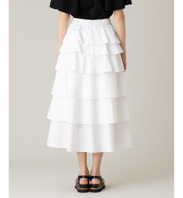 LOULOU WILLOUGHBY「《ドラマ着用》【LOULOU WILLOUGHBY】タフタミルフィーユスカート」|スカート|