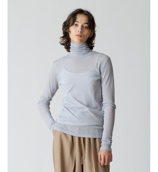 allureville「シアーテレコプルオーバー」|Tシャツ・カットソー|ライトグレー