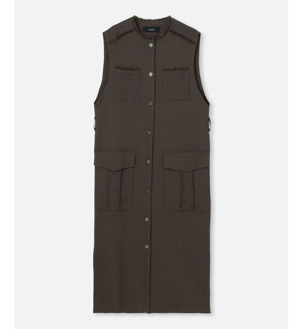 allureville「メランジミニヘリンボンジレワンピース」|ワンピース|