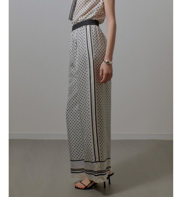 allureville「パネルドットプリントパンツ」|チノ|