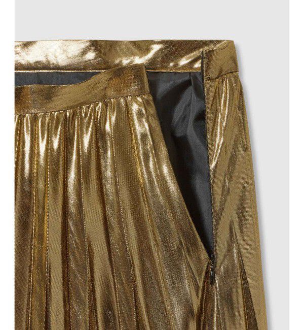 allureville「メタリック切替プリーツスカート」|スカート|