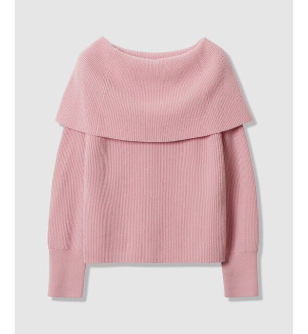 allureville「ビッグカラー2WAYネックプルオーバー」|ニット・セーター|