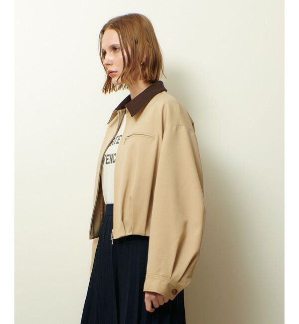 allureville「ステンカラーブルゾン」|ブルゾン・スタジャン|