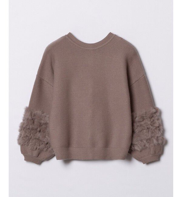 allureville「ラビットカフクレイジー釦2WAYプルオーバー」|ニット・セーター|